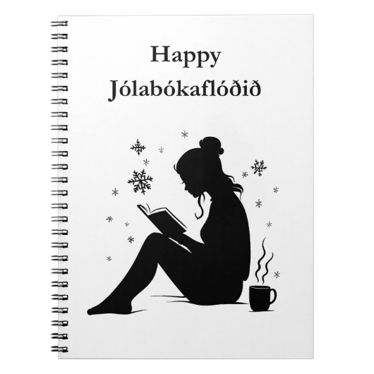Jolabokaflod - IJslandse Boekenvloed Notitieboek (Voorkant)