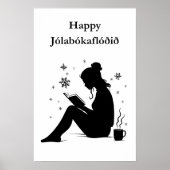 Jolabokaflod - IJslandse Boekenvloed Poster (Voorkant)