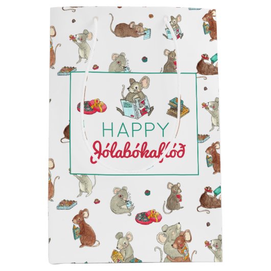 Jolabokaflod Mice Medium Cadeauzakje (Voorkant)