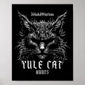 Jólakötturinn Christmas Yule Cat Hunts Poster (Voorkant)