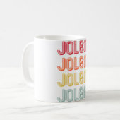 JOLENE Gift Name Persoonlijke Retro  80-90 Koffiemok (Voorkant links)