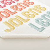 JOLENE Gift Name Persoonlijke Retro  80-90 Sherpa Deken (3/4)