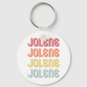 JOLENE Gift Name Persoonlijke Retro  80-90 Sleutelhanger (Voorkant)