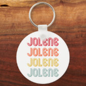 JOLENE Gift Name Persoonlijke Retro  80-90 Sleutelhanger (Voorkant)
