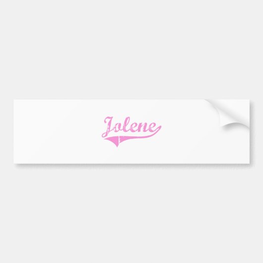 Jolene Klassieke Stijl Naam Bumpersticker (Voorkant)