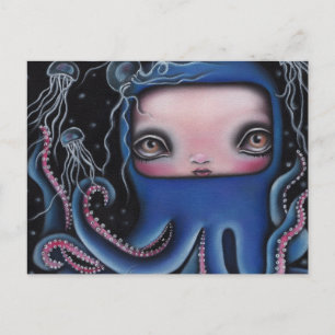 Jolenta Octopus Girl Briefkaart