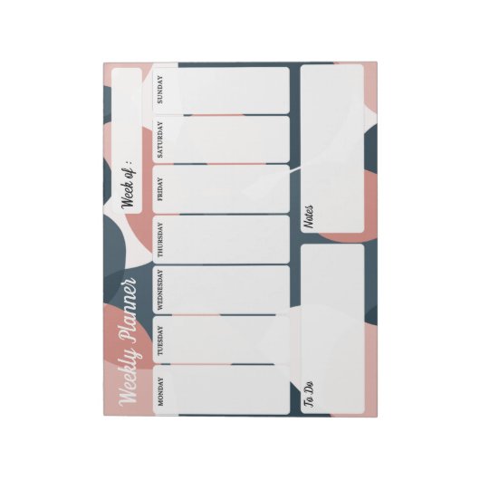 Joli Bloc-note Weekly Planner Modern Minimalist Notitieblok (Linkerzijde)