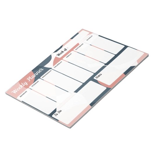 Joli Bloc-note Weekly Planner Modern Minimalist Notitieblok (Schuin)