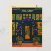 Joli Jardin  Briefkaart (Voorkant / Achterkant)