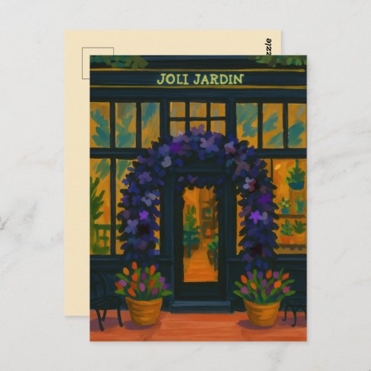 Joli Jardin  Briefkaart (Voorkant / Achterkant)