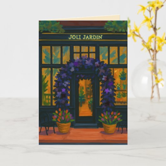 Joli Jardin  Kaart (Gele Bloem)