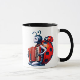 Jolie coccinelle en haar accordeon mok