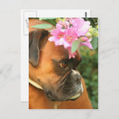 Jolie flower girl briefkaart (Voorkant / Achterkant)