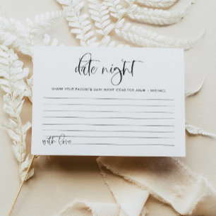 JOLIE Fun Modern Minimal Date Night Idea Kaart Gam