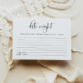 JOLIE Fun Modern Minimal Date Night Idea Kaart Gam