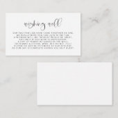 JOLIE Fun Typography Font Wishing Well Kaart (Voorkant / Achterkant)