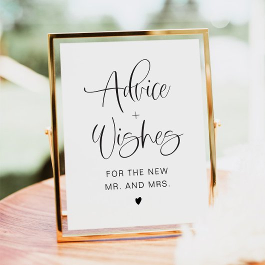 JOLIE Fun Typography Minimalist Advice & Wishes Poster