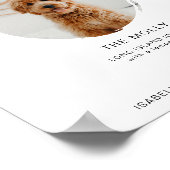 JOLIE Minimal Boho 1 Photo Pet Signature Drink Poster (Hoek)
