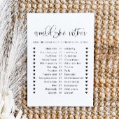 JOLIE Minimal wil dat ze liever Vrijgezellenfeest  Kaart