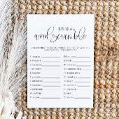 JOLIE Minimal Word Scramble Vrijgezellenfeest spel Kaart