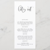 JOLIE Minimalist Bohemian Simple Menu (Voorkant)