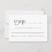 JOLIE Minimalist Bohemian Wedding RSVP Briefkaart (Voorkant)