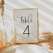 JOLIE Minimalist Boho Simple Table Number Kaart
