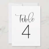 JOLIE Minimalist Boho Simple Table Number Kaart (Voorkant)