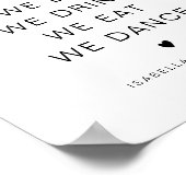 JOLIE Minimalist Boho Wedding Order of Events Poster (Hoek)