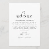 JOLIE Minimalist Boho Welkom Letter-tijdlijn Kaart (Voorkant)