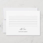 JOLIE Minimalist Fun Onederful Birthday Dank u Kaart (Achterkant)