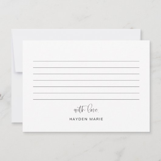 JOLIE Minimalist Fun Onederful Birthday Dank u Kaart (Achterkant)