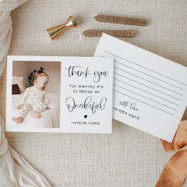 JOLIE Minimalist Fun Onederful Birthday Dank u Kaart