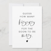 JOLIE Minimalist raadt hoeveel Kissons Bridal-geba Kaart (Voorkant)