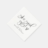 JOLIE Minimalist Ze zei ja Vrijgezellenfeest Servet (Hoek)