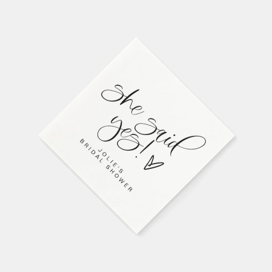 JOLIE Minimalist Ze zei ja Vrijgezellenfeest Servet (Hoek)