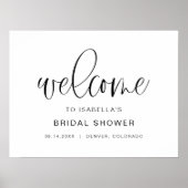 JOLIE Minimalistische Boho Bruiloftsontvangstbord Poster (Voorkant)