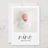 JOLIE Modern 1ste verjaardag Milestone-fotobanner Kaart (Voorkant)