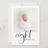 JOLIE Modern 1ste verjaardag Milestone-fotobanner Kaart (Voorkant)