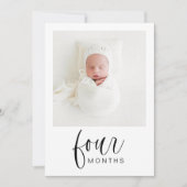 JOLIE Modern 1ste verjaardag Milestone-fotobanner Kaart (Voorkant)