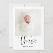 JOLIE Modern 1ste verjaardag Milestone-fotobanner Kaart (Voorkant)