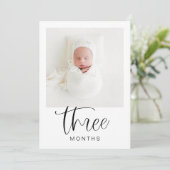 JOLIE Modern 1ste verjaardag Milestone-fotobanner Kaart (Staand voorkant)