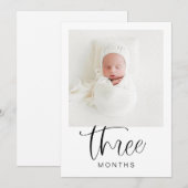 JOLIE Modern 1ste verjaardag Milestone-fotobanner Kaart (Voorkant / Achterkant)