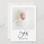 JOLIE Modern 1ste verjaardag Milestone-fotobanner Kaart (Voorkant)