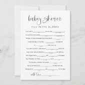 JOLIE Modern Baby shower Libs, vul de spatie in Kaart (Voorkant)