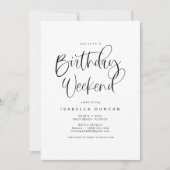 JOLIE Modern Bohemian Birthday Weekend Kaart (Voorkant)