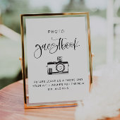 JOLIE Modern Bohemian Photo Guest Book Sign Kaart