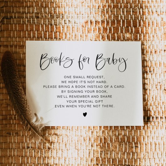 JOLIE Modern Boho Books for Baby Insert Kaart