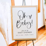 JOLIE Modern Boho Oh Baby Welkom Poster<br><div class="desc">Dit 'Oh Baby' baby shower welkomstbord is voorzien van een schattig boho handgeschreven lettertype en een modern minimalistisch design. Dit welkomstteken is perfect voor een minimaal genderneutraal baby shower of kan worden gebruikt voor elke andere genderneutrale baby.</div>