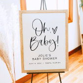 JOLIE Modern Boho Oh Baby Welkom Poster